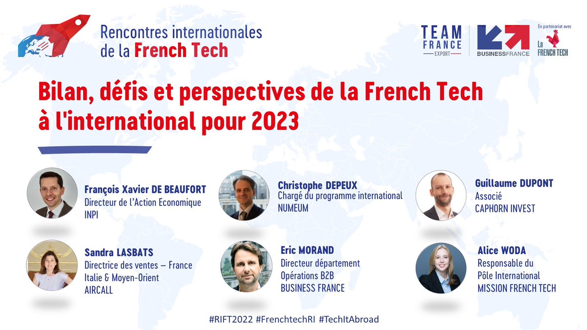 #RIFT2022: la 
#FrenchTech à l'#international <a href="/aircall/">Aircall</a> après être une #licorne, nous sommes devenus #centaure grâce à l’international : 94 000 clients dans 85 pays. #US, #Asean, #Europe <a href="/LasbatsSandra/">Sandra Lasbats</a> <a href="/albouhadef/">Anne-Laure BOUHADEF</a> #womenintech @BF_TechServices <a href="/LaFrenchTech/">La French Tech</a> #TeamFranceExport