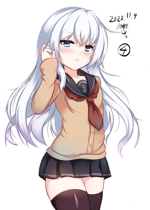 #100日チャレンジ 
4日目 冬服響ちゃん 