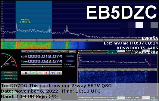 DO7OOhrp2021's tweet photo. Tnx QSL :)
#MMMonSSTV #SSTV #Hamradio #Amateurfunk #NoTVbutSSTV #10mBand #RPI3 #QSSTV https://t.co/ng4jyN2TWb