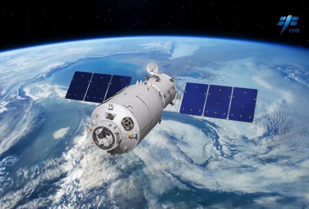 FocusChinaEN's tweet photo. Tianzhou IV cargo spaceship successfully evacuated the space station assembly https://t.co/Usx6yauMzF