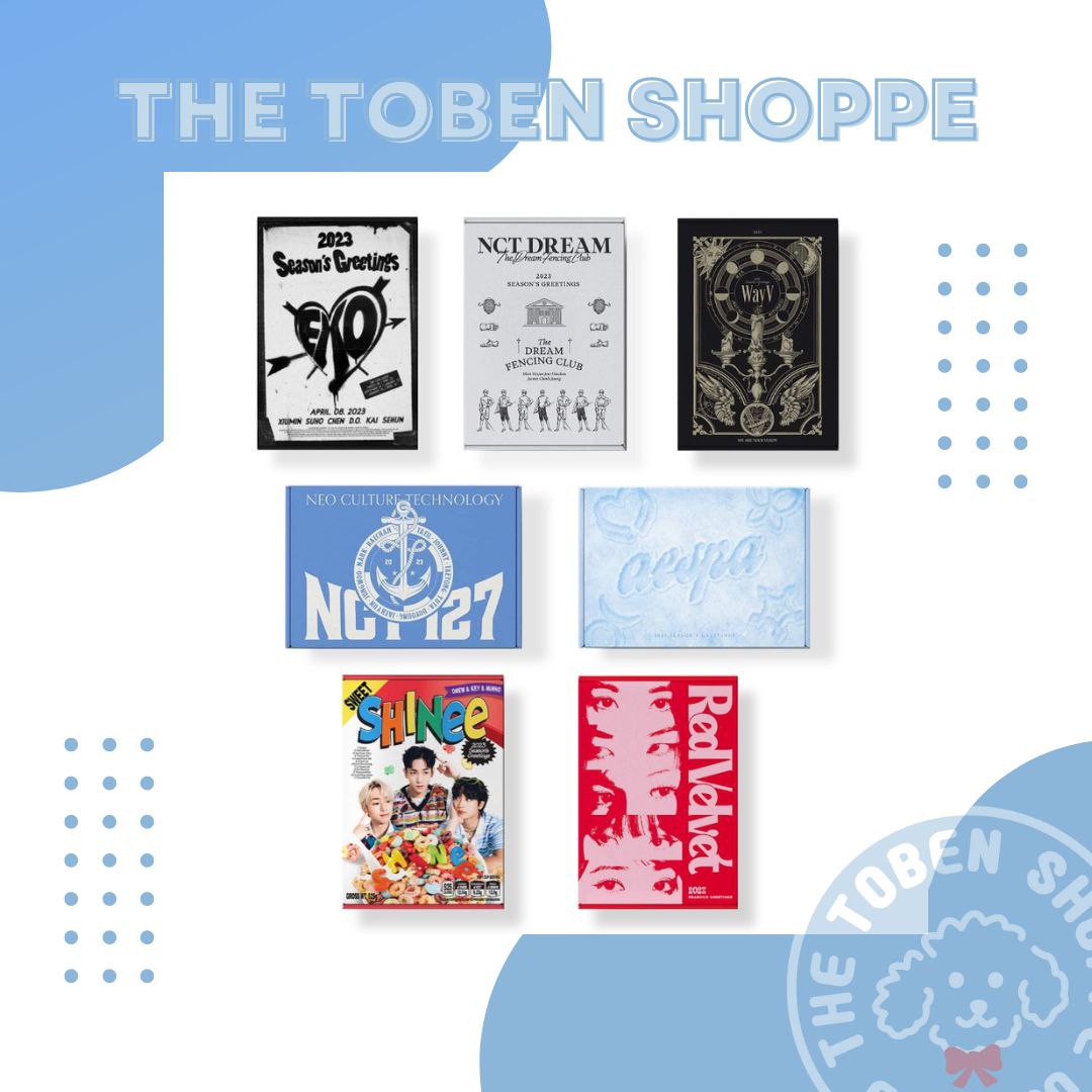 thetobenshoppe's tweet photo. #TobenShoppe_GO wts lfb ph go
 
SM ARTIST SEASON'S GREETINGS 2023

☆ PHP 1,890 each (all in) + LSF

➝ from Various Sites, with Exclusive POB
➝ DOP: 50% on NOV 30, Remaining Balance DEC 20
➝ DOO: NOV 15
➝ See website for other details

ORDER HERE: https://t.co/ubVbiHvdTf https://t.co/RZ72eQkl13