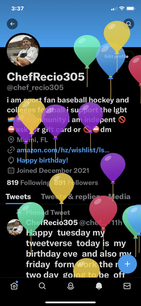 chef_recio305's tweet photo. Today is the day is my birthday Hoy es el dia hoy es mi cumpleaños #cheflife #miamichef #birthdaychef #novemberbaby #scorpion #takingabreakformthekitchen #chefrecio305 https://t.co/74Ojg0GTfe
