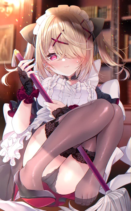 #ツイッターTL復活祭メイドちゃんシリーズ描いてますよろしくお願いします( * . .)" 
