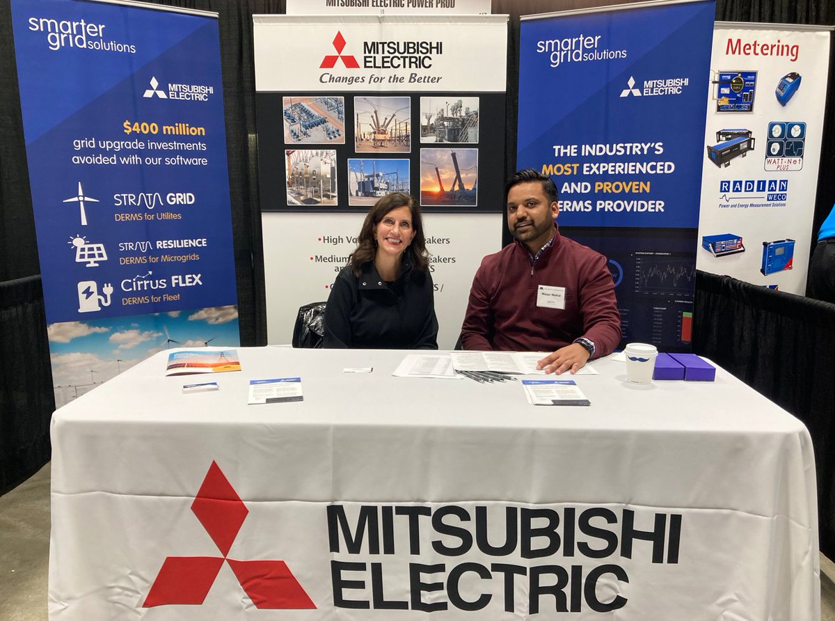 SmrtrGridSols's tweet image. If you are attending the Minnesota Power Systems Conference this week, please stop by to say hello to our own Mary Jo Nye and Mitsubishi Electric colleagues. #ElectricUtilities #TransmissionEngineering #TransformTheGrid #technology #MIPSYCON