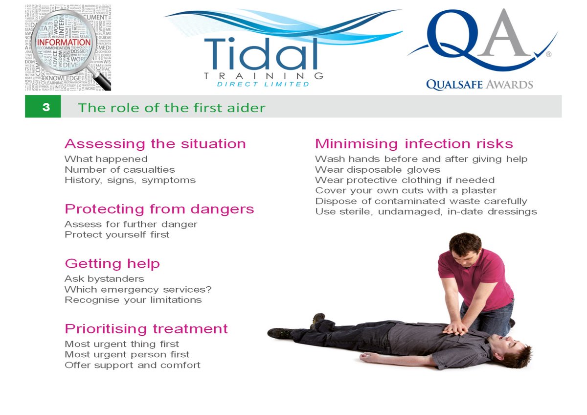 TidalDirect's tweet photo. @NHSEngland "Every year in the UK, thousands of people die or are seriously injured in incidents.Many deaths could be prevented if first aid was given before emergency services arrive" #firstaidforall #firstonscene #bystanderCPR #chainofsurvival #DoTheBasics @Qualsafe @toby_MCC99 https://t.co/71pAcGChxf