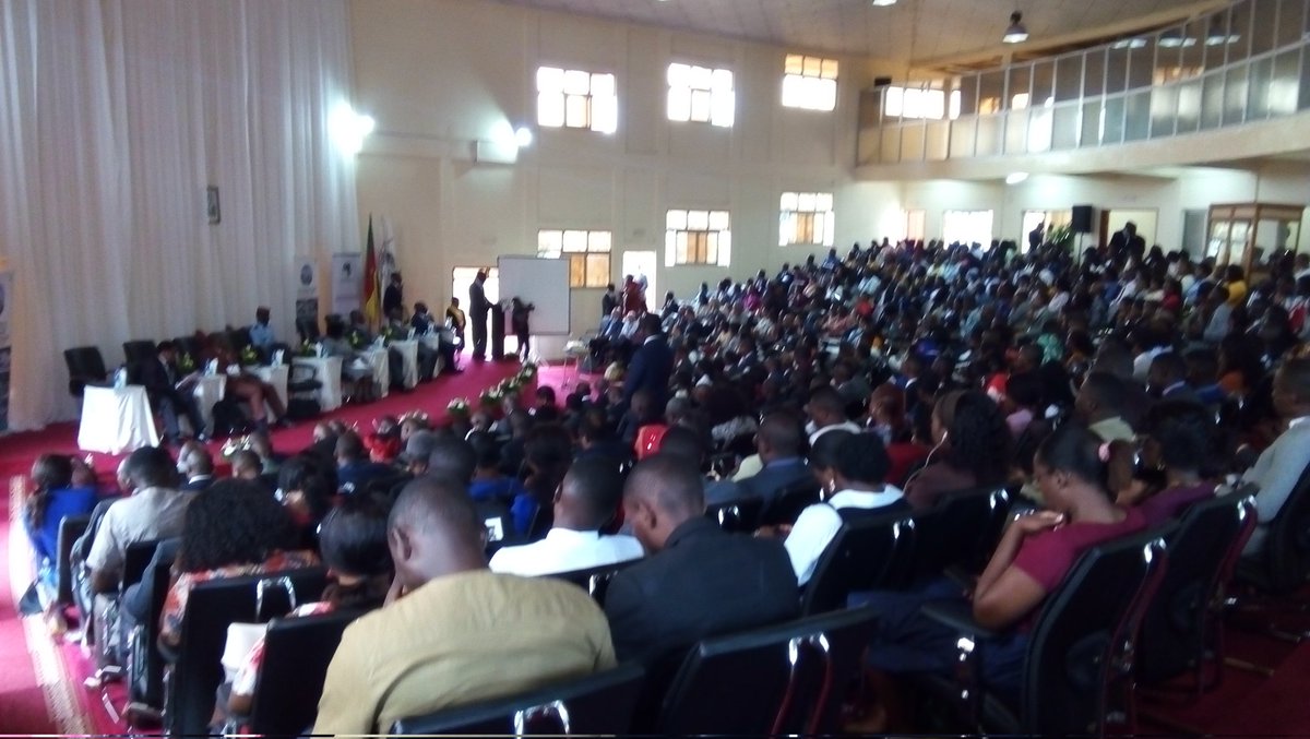 Full house for opening session of 5th <a href="/AfricaLics/">AfricaLics</a> research conference in Cameroon.
