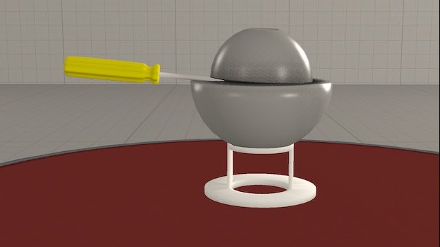 CallMeCarsonYT's tweet photo. oh jeez, looks like someone left the Demon Core open again! I better take that screwdriver out and close it up before someone gets hurt https://t.co/RyYVwbGZMF