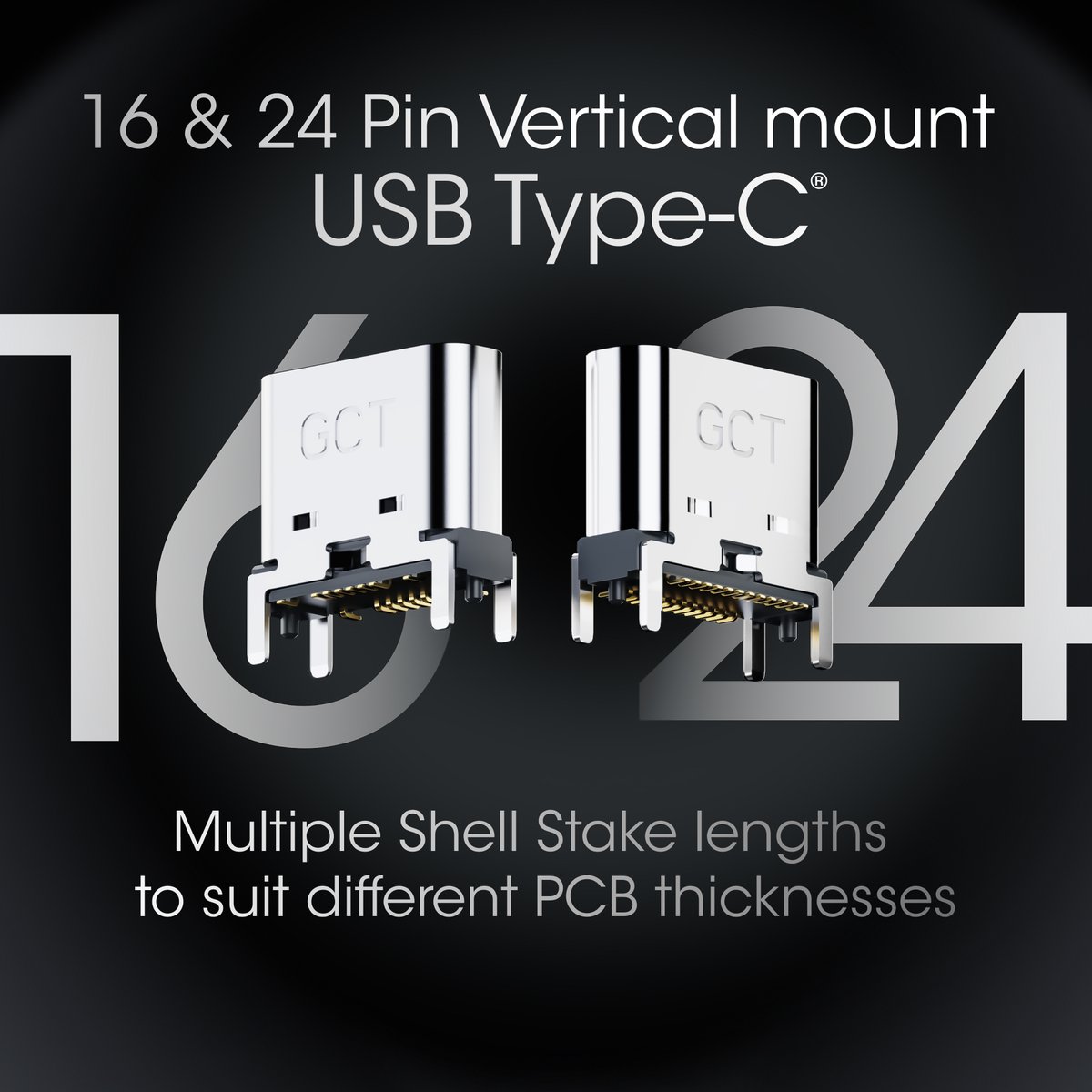 GCT_Connexion's tweet photo. Our new sub-7.5mm vertical-mount USB Type-C connectors are value-engineered, fully tested to 20K cycles and share the same footprint: 

USB4160 - 24-pin (USB3.2 Gen2)
USB4145 - 16-pin (USB2.0)

Find out more:  https://t.co/CLKjiMMC3T

#usbc #usb32 #usb20 #connectors #gct https://t.co/1pgZhWymkS