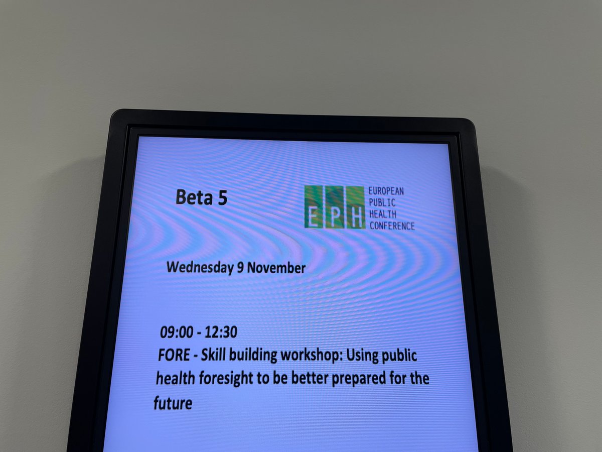 EUPHActs's tweet photo. 🔸Pre-conference #EUPHA_FS
Insights are essential for well-informed policy-making. How do you provide insights into the most important future trends & challenges? Foresight studies are relatively new, they might need some further guidance for an optimal use.
#EUPHAatEPH2022 https://t.co/ecHaVYsTgI