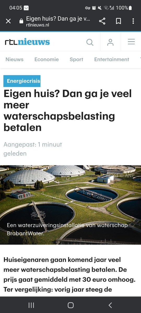 De "journalist" bij <a href="/RTLnieuws/">RTL Nieuws</a> denkt dat er een waterschap BrabantWater bestaat ;). Dit is toch echt een foto van RWZI Eindhoven van @wddommel (waterschap De Dommel)