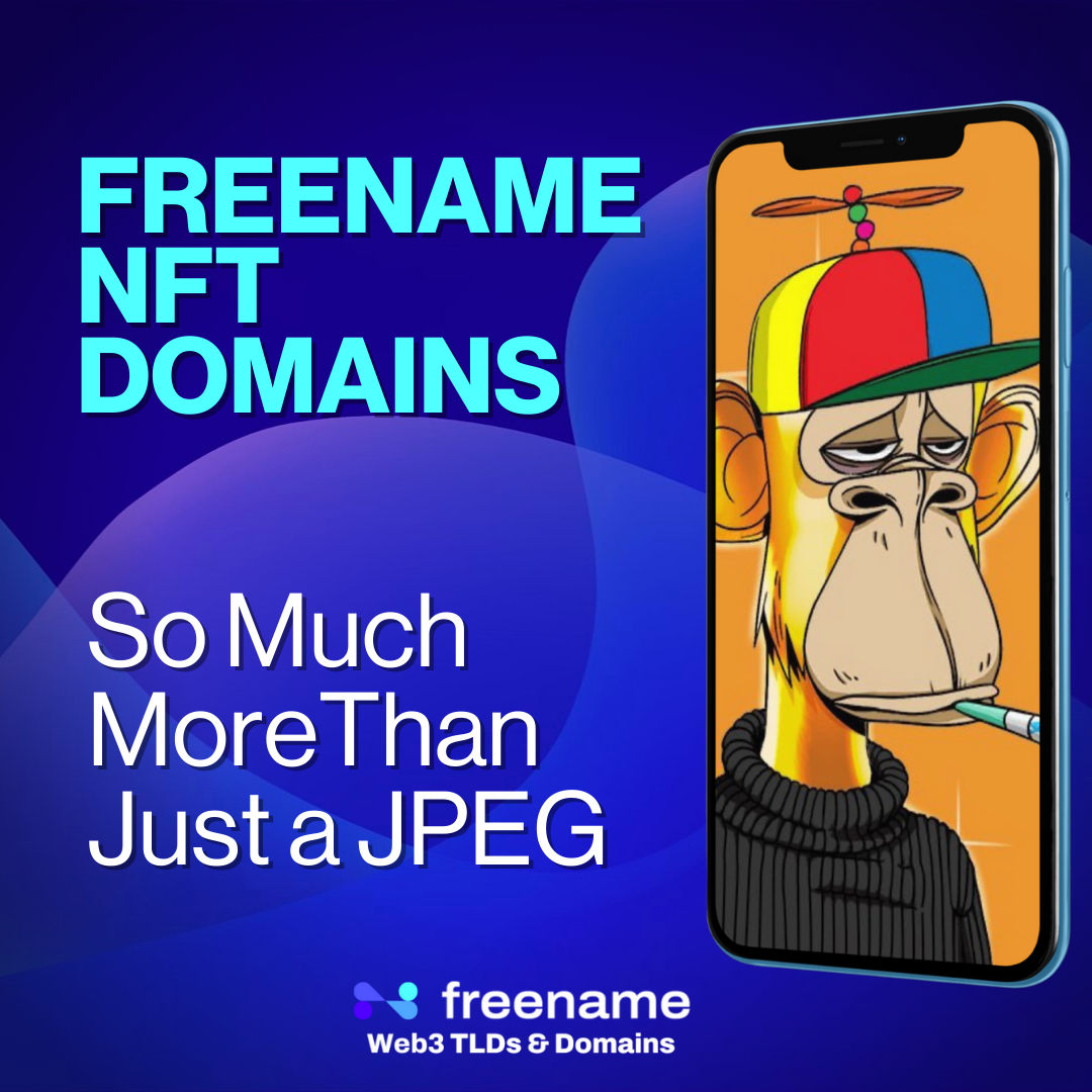 freename's tweet photo. ✅#NFT #DOMAINS are so much more!⁣

🔹It's all together: your #Crypto wallet #Web3 Identity #metaverse #avatar⁣

🔹it's also a unique piece which #minted on the #blockchain,⁣
is an NFT with #monetizable value💰⁣
🔹You can hold them or sell for higher value 📈⁣ https://t.co/vpSj9bkGDR