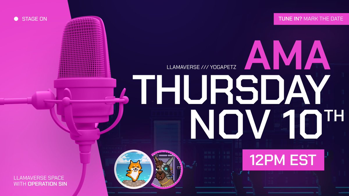 WELL3 (@well3official) on Twitter photo Petz AMA with our partner <a href="/Llamaverse_/">Llamaverse</a> & <a href="/operationSIN/">operationSIN</a> tmw🧘♂️
Like❤️ RT🔄Set your reminder & do not miss it🌈
👇Link below Petz AMA with our partner <a href="/Llamaverse_/">Llamaverse</a> & <a href="/operationSIN/">operationSIN</a> tmw🧘♂️
Like❤️ RT🔄Set your reminder & do not miss it🌈
👇Link below
