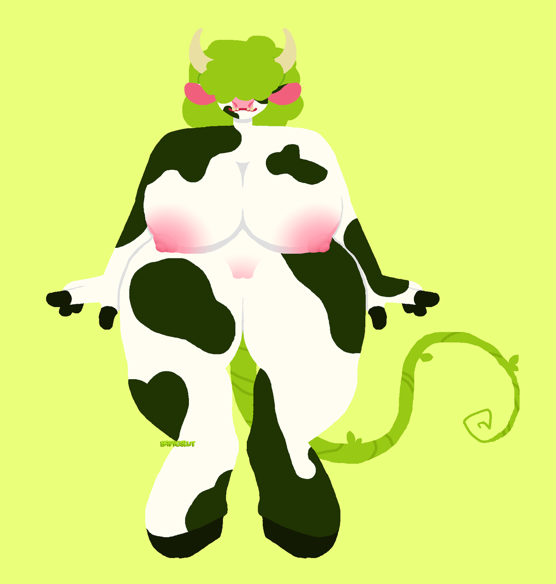 baphoslut's tweet photo. My new oc Clover!! A Dryad, Goddess and Fertility Idol, I love her so much,,, https://t.co/6XdRggEeUX