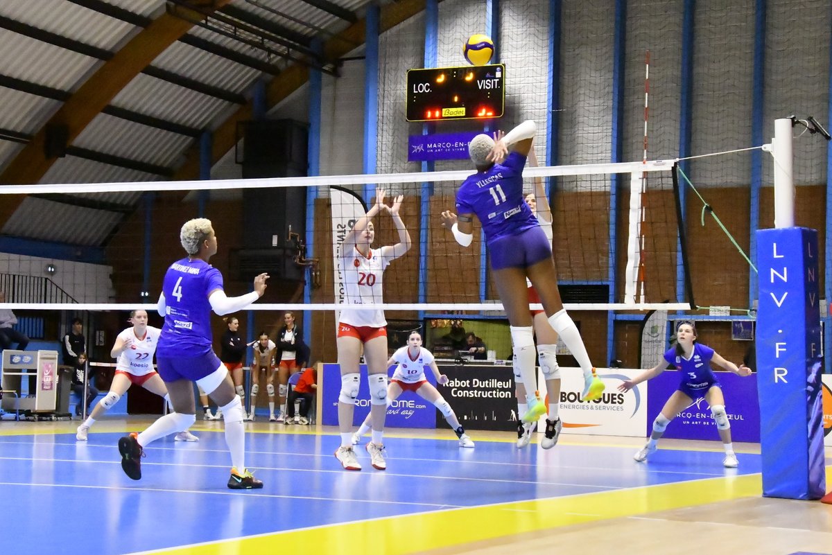 villedemarcq's tweet photo. Les "Louves" Marcquoises se sont brillamment imposées hier soir face au Pôle France Féminin Volley 3 sets à 0.
Bravo 👏👏👏
.
.
#marcqenbaroeul #volleyball #sportfeminin #hdfvuspar @vcmb_lm_elite #métropoledelille #lenord #hautsdefrance #match #sortiralille #photodesport https://t.co/9nAOY6FHO2