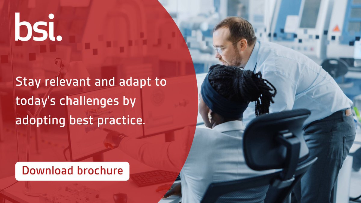 BSI_UK's tweet image. How can your organisation stay relevant by effectively adapting to #DisruptiveChanges such as climate change and digitalization? Download our Knowledge Services brochure to find out: bit.ly/3M9jNtH 

#BSIStandards