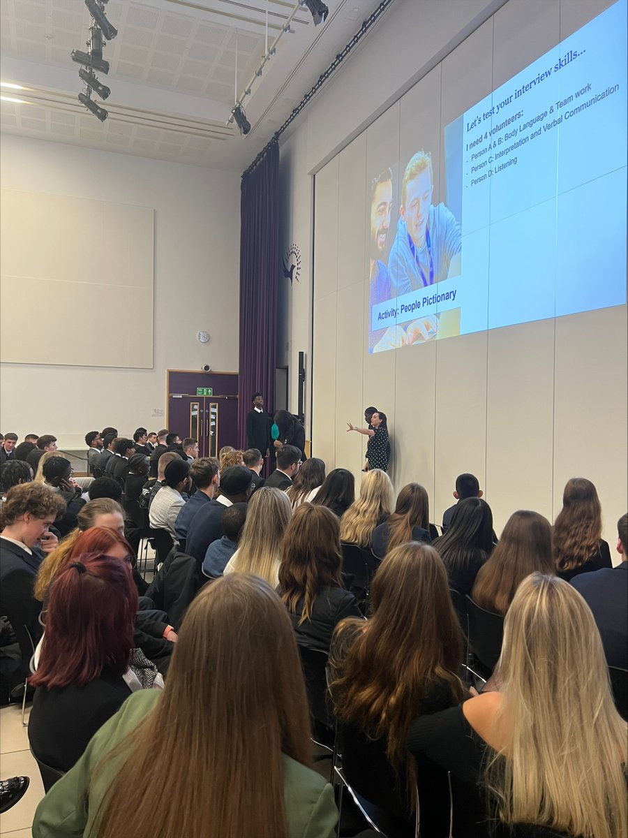 Last week University of Leicester @uniofleicester delivered an excellent employability skills session to year 12 students, preparing them for their mock interview day this week and for their future careers. #serve #support #success