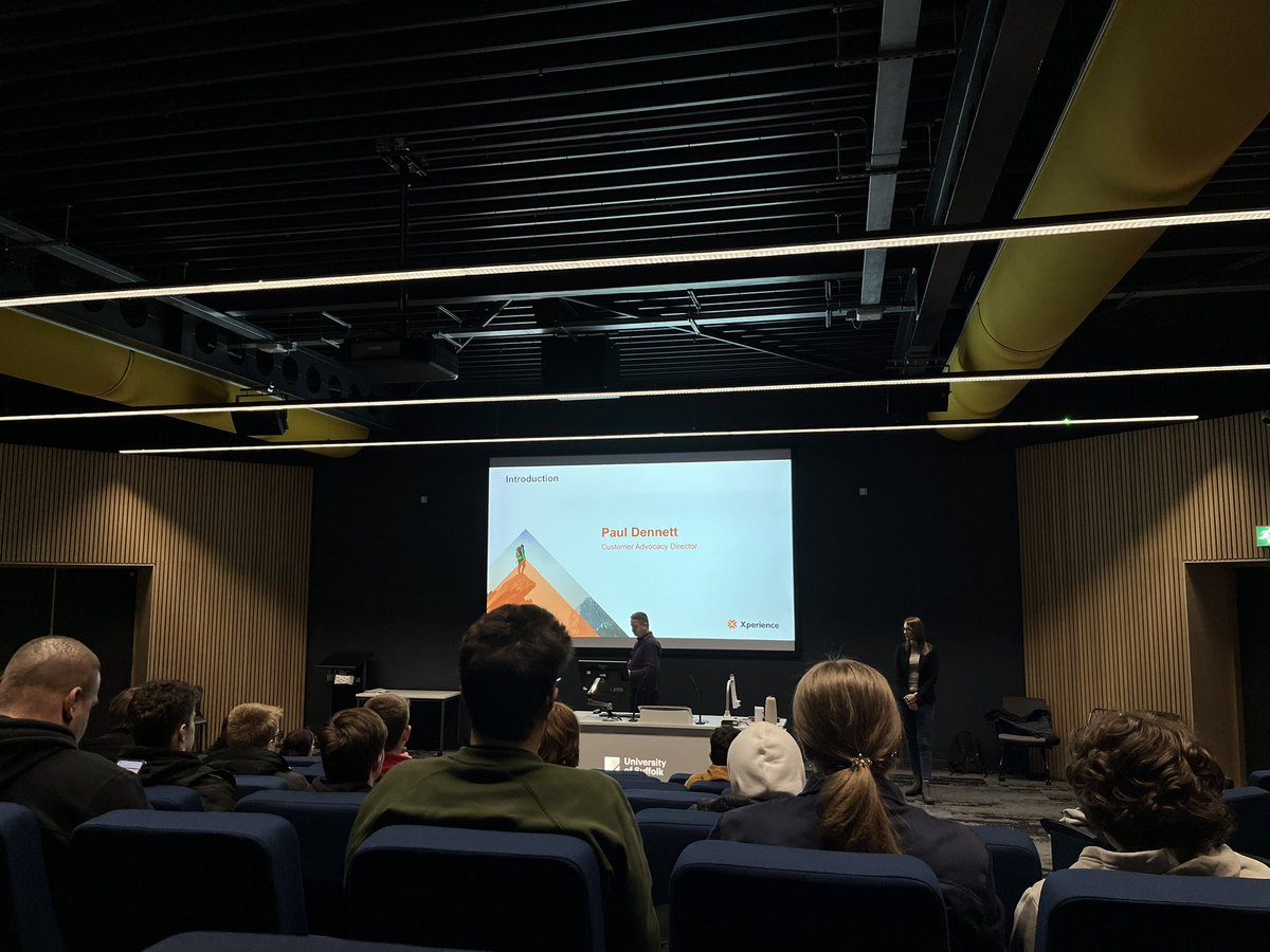 Claire Culley (@imcalledclaire) on Twitter photo We've got <a href="/Xperiencegroup/">Xperience</a> kicking off the #suffolktechindustryday at <a href="/UniofSuffolk/">University of Suffolk</a> today! #careers <a href="/UOS_Computing/">University of Suffolk Computing 🎓</a> We've got <a href="/Xperiencegroup/">Xperience</a> kicking off the #suffolktechindustryday at <a href="/UniofSuffolk/">University of Suffolk</a> today! #careers <a href="/UOS_Computing/">University of Suffolk Computing 🎓</a>