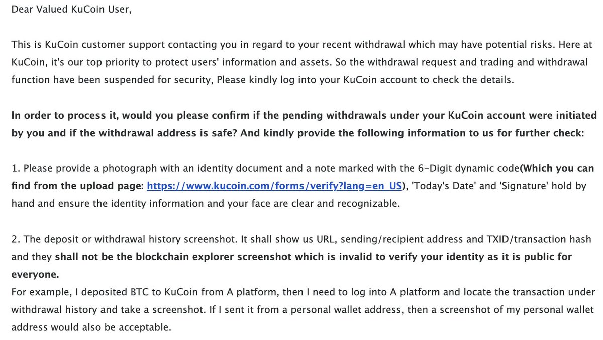 MacnBTC's tweet image. Kucoin just halted my withdrawals, honestly what the fuck