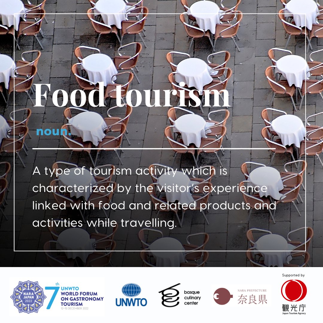 #GastronomyTourism is much more than just travelling to eat. 

It means digging deep into a new culture heritage and traditions. 

🍣Learn how to make the most of it at the 7th World Forum on Gastronomy Tourism!

Register: unwto.org/7-unwto-world-…