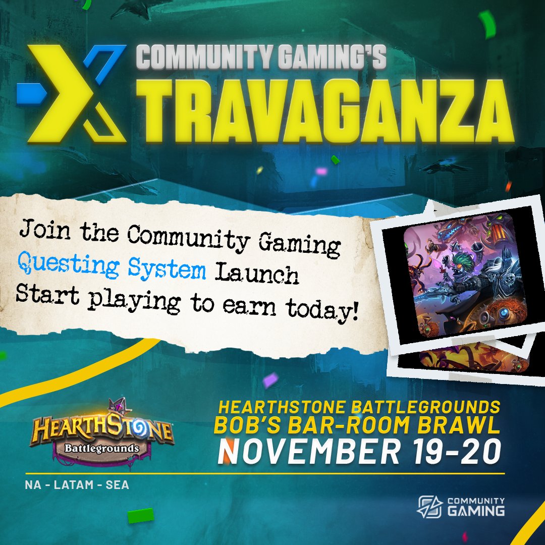 I've partnered with <a href="/CommunityGaming/">Community Gaming</a> for their HSBG Tournament in honor of their early access Questing System launch!  

Their questing system allows users to come back daily and earn USDC rewards.

Sign up to start earning: 🔗communitygaming.app.link/e/HSBG-1119-Kr…
