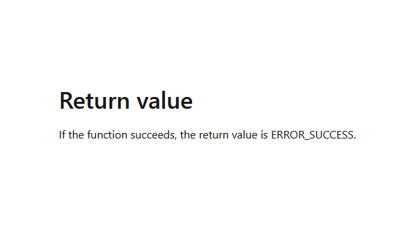 erkjlvk's tweet photo. Trust the Win32 API to dream up a constant called ERROR_SUCCESS. 🙄 https://t.co/Ln7Nhhc815