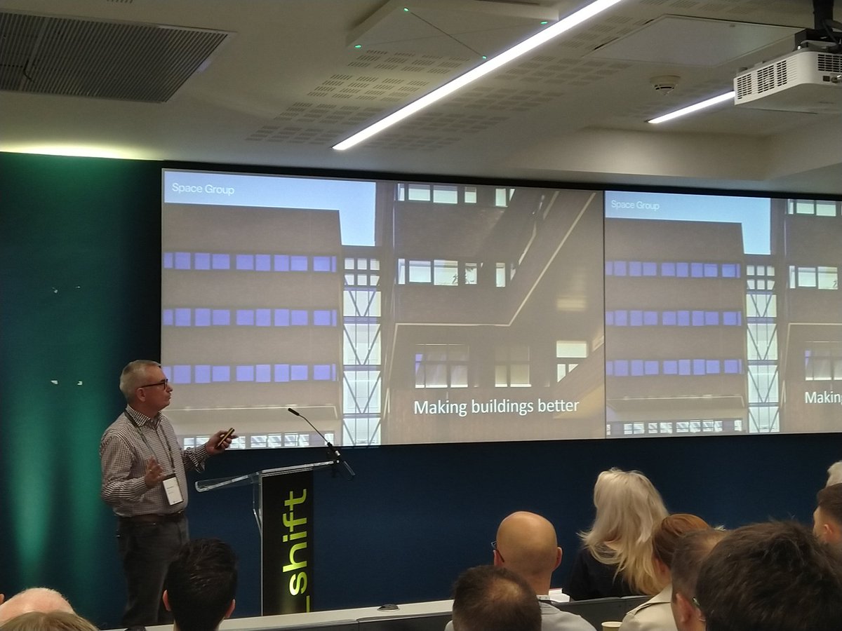 Pleased to be attending Space Group <a href="/gruenanger/">spacegrouparchitects</a> #_shiftconference <a href="/EngageNCL/">Engage@NewcastleUni</a> hearing from <a href="/spacegroupRob/">Rob Charlton</a> about net zero &amp; climate change challenge - impressive line up of speakers <a href="/RIBANorthEast/">RIBA North East</a>