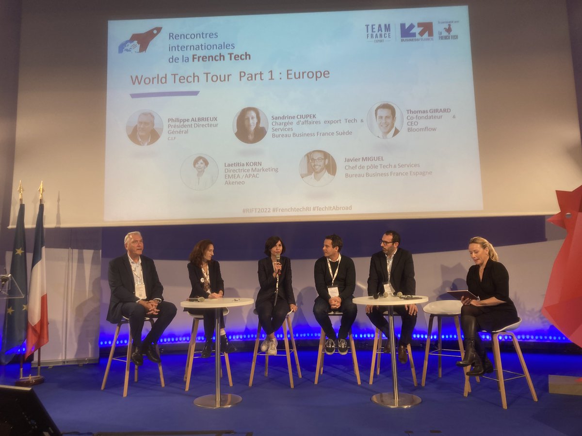 #RIFT2022 Tour d’Europe : “la #Suede 1ere #sustainable valley d’#Europe”. <a href="/SandrynCiupek/">Sandrine Ciupek</a> “L’Europe du Sud #Espagne #Italie #Portugal : meilleur ROI à l’export” <a href="/xavmgl/">Javier_M</a> @BF_TechServices