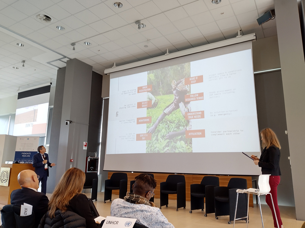 SrlTer's tweet photo. 🤩We are partecipating at #IPS - INTERNATIONAL PROCUREMENT SEMINAR - Turin 2022: it is an opportunity to deepen the #business opportunities related to United Nations Agencies #procurements  thanks to presentations and one-to-one meetings. https://t.co/HL0ru38hnB