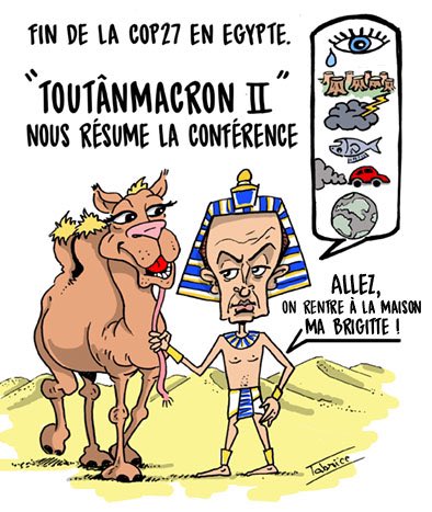 FabriceGreg's tweet photo. #cop27 #egypte #toutankhamon #conference #rechauffementclimatique #macron #emmanuel #emmanuelmacron #brigitte  #polution #gazaeffetdeserre #co2 #caricature  #dessindujour #dessindepresse #humour #blague #sketch #gregsketch https://t.co/ovKcQ1Mvns