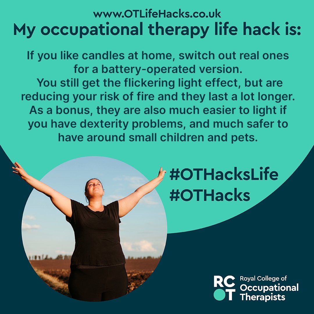 Today's OT Life Hack for #OTWeek22 is inspired by my current role-emerging placement with <a href="/RBFRSofficial/">Royal Berkshire Fire and Rescue Service</a> 🕯🚒. For more OT Life Hacks, visit otlifehacks.co.uk or search the hashtag #OTHacks #OTHacksHome