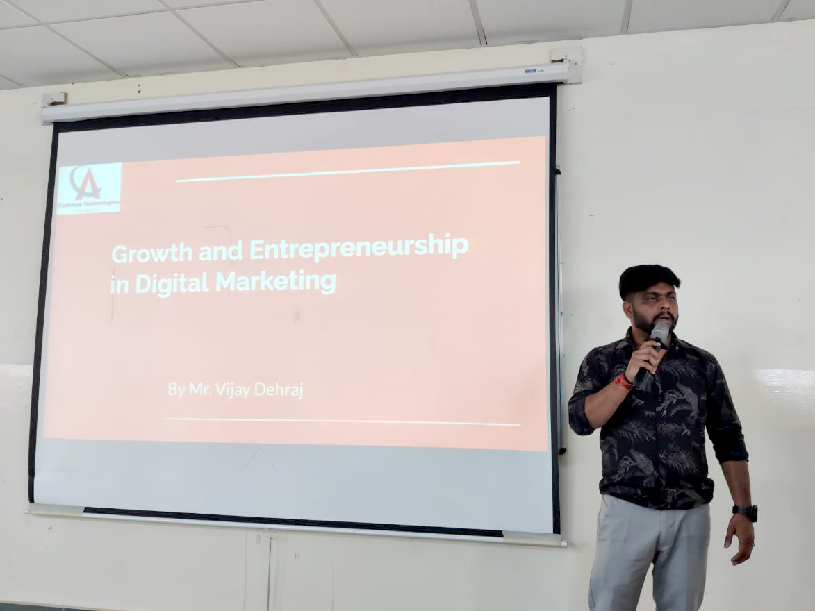 GnaUniversity's tweet image. #GNAUniversity organised a #Guestlecture for Faculty of #ComputationalSciences #students on &quot;Career and #Entrepreneurship Opportunities in #DigitalMarketing&quot;.
The resource person of the day was Mr.Vijay Dehraj (Digital Marketing Head- CodeAppTechnologies, Mohali).