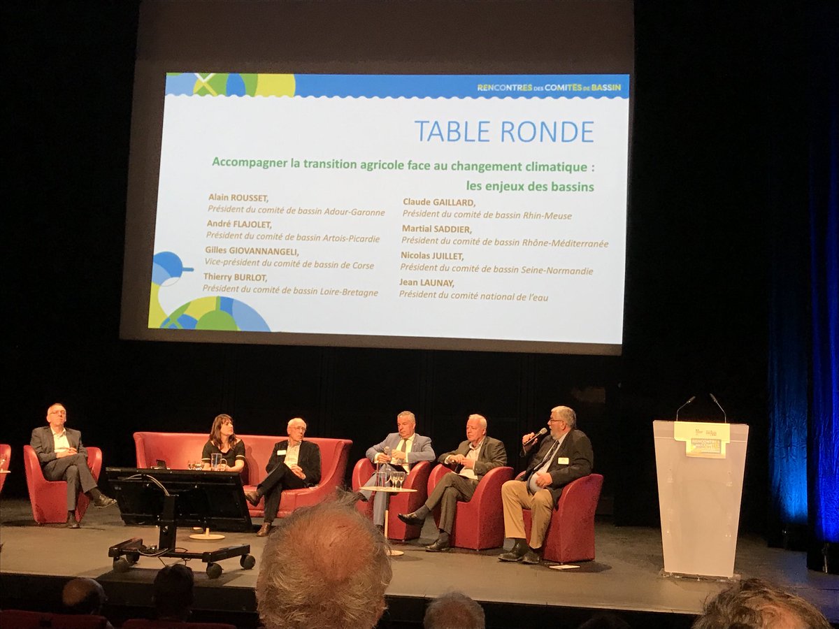 Rencontre des présidents comités de Bassin  avec accueil par le prdt du comité de bassin ⁦@Seine_normandie⁩ et Olivier Thibault - DEB qui rappelle le rôle  des  CB qui permettent écoute de tous, débats, solutions. Celles-ci se construisent dans les territoires pas à Paris.