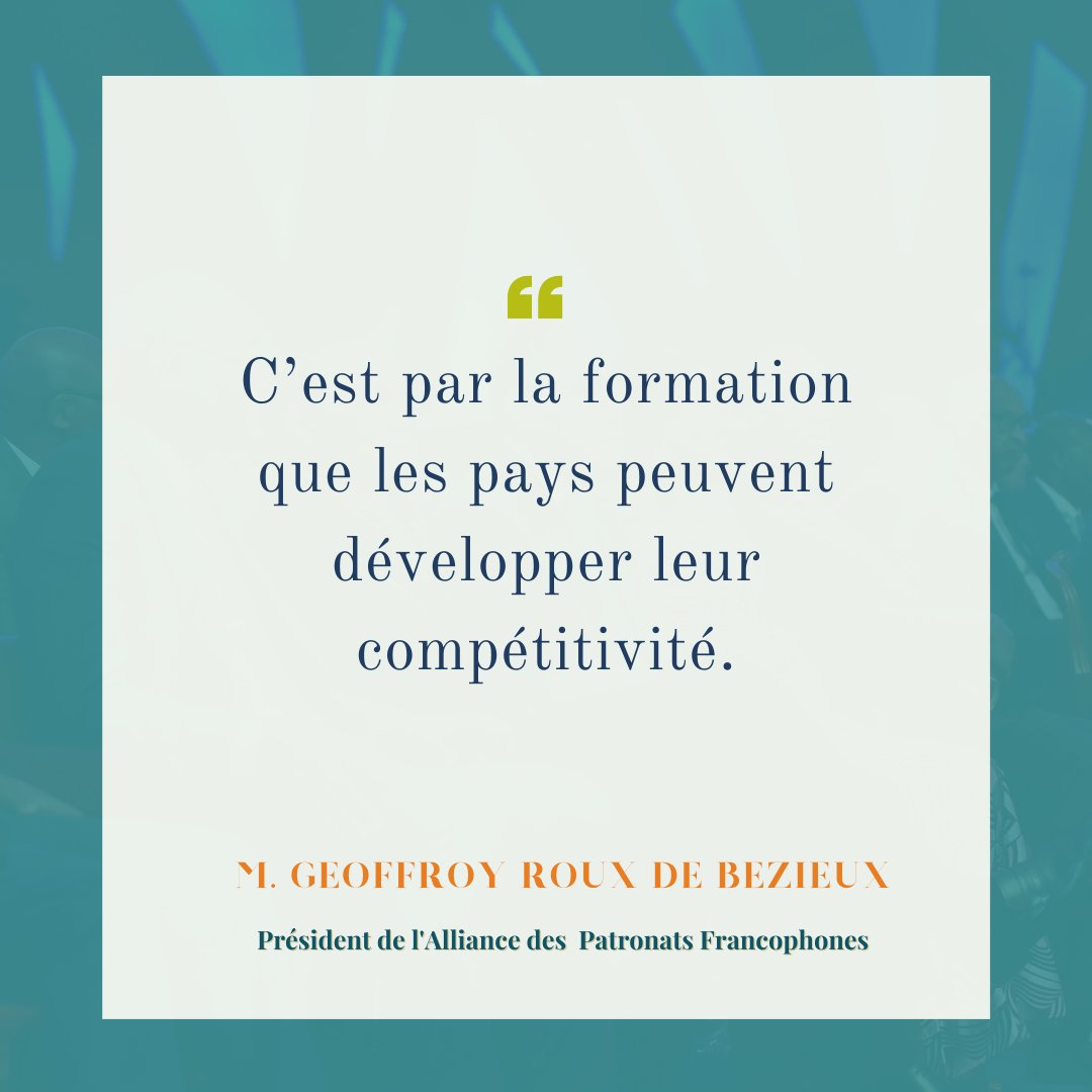 cgeci_academy's tweet photo. "C’est ensemble que nous pourrons être forts, c’est ensemble que notre voix porte."

𝗠. 𝗚𝗲𝗼𝗳𝗳𝗿𝗼𝘆 𝗥𝗢𝗨𝗫 𝗗𝗘 𝗕𝗘𝗭𝗜𝗘𝗨𝗫, 𝗣𝗿𝗲́𝘀𝗶𝗱𝗲𝗻𝘁 𝗱𝗲 𝗹'𝗔𝗹𝗹𝗶𝗮𝗻𝗰𝗲 𝗱𝗲𝘀 𝗣𝗮𝘁𝗿𝗼𝗻𝗮𝘁𝘀 𝗙𝗿𝗮𝗻𝗰𝗼𝗽𝗵𝗼𝗻𝗲𝘀, lors du forum #CGECIacademy2022 / #LaREF22 https://t.co/tkxABeUwAp