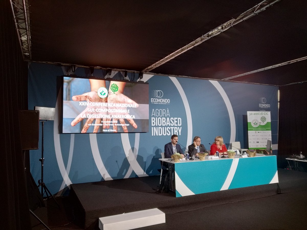 ConsorzioCIC's tweet photo. È iniziata la XXIV Conferenza nazionale sul compostaggio e la digestione anaerobica! Se siete in fiera, ci troviamo nella Sala Bio-based Industry, padiglione D1!✅ https://t.co/CL37DBx7cn