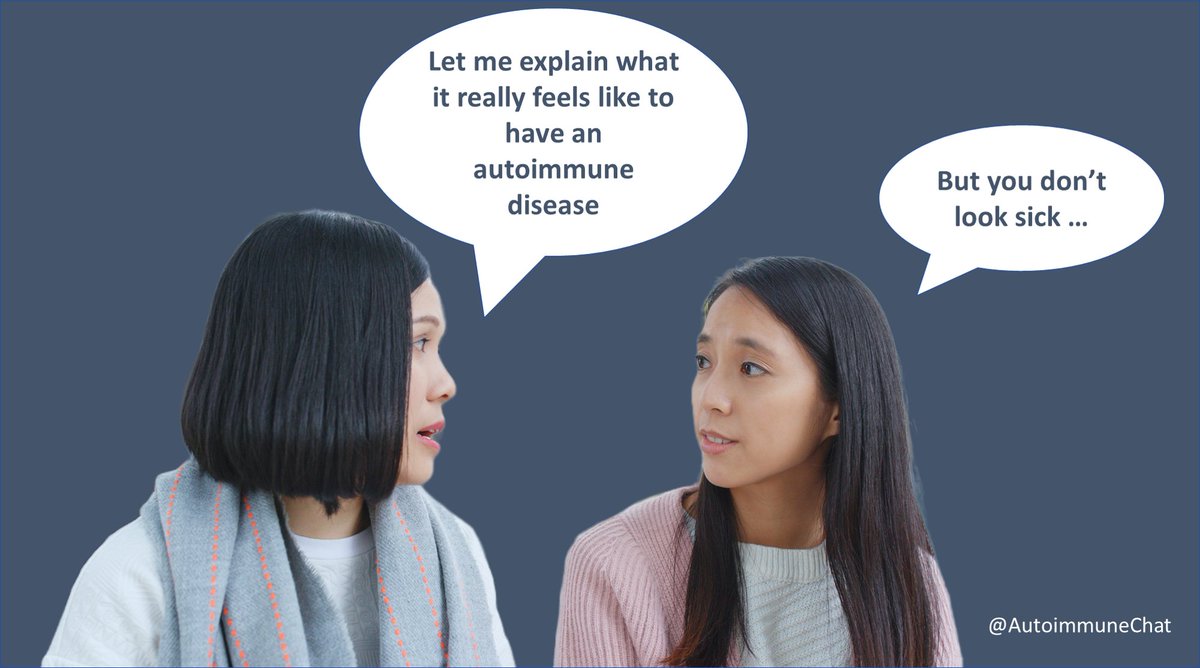 AutoimmuneChat's tweet photo. How do you explain to family &amp; friends what it really feels like to have an autoimmune disease?  How do you explain non-visible symptoms such as fatigue or brain fog? This can be a huge issue for people &amp; can contribute to stress &amp; feelings of isolation.  #autoimmunedisease https://t.co/HeAlcrnIaC