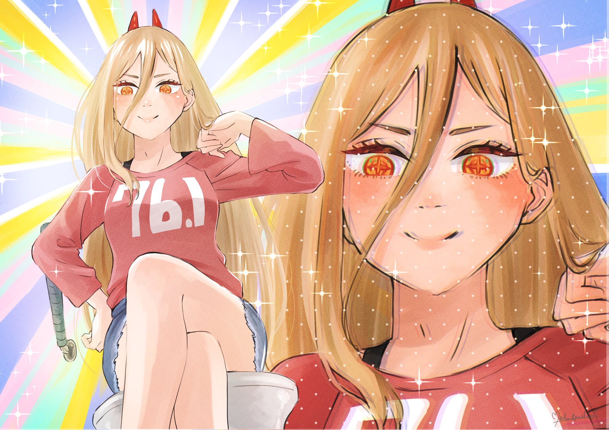 パワーマンになった気分！ でもだいじょうぶ？（ポスター作品） × 1 6月23日(金)12時よりWEBショップにて、ドラえもん×村上隆コラボ