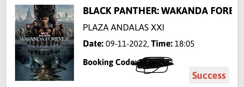 dini_marlin's tweet photo. Jual rugi 1 tiket Black Panther di PA Pdg jam 18:05 yg mauu dm yah https://t.co/QzTna5izLD