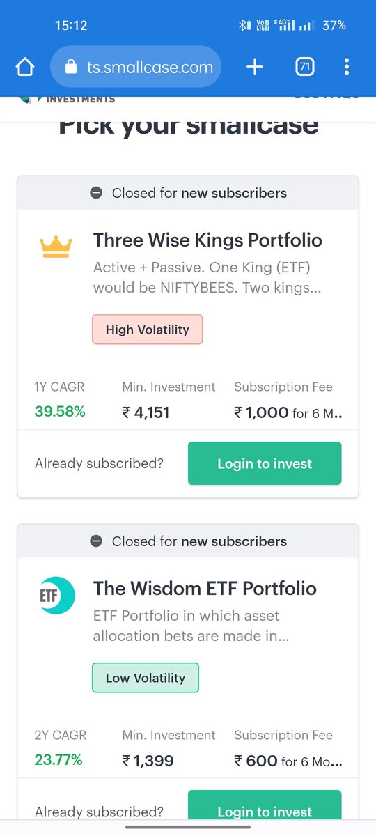 INVESTMENTIDEA6's tweet photo. @solomon_pinto Hei when these smallcase portfolios open again for us. https://t.co/FIN1Hayrmh