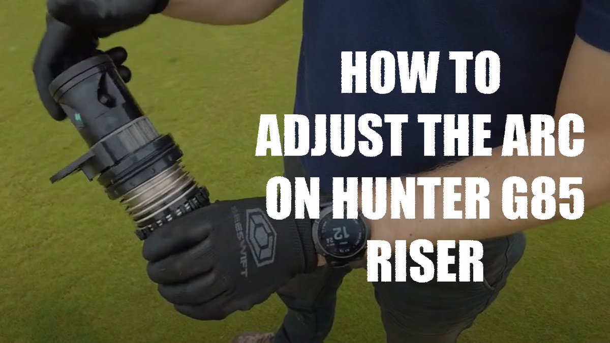 KARUK_LTD's tweet photo. In our new 'How To' video, @wezhenshaw85 @HunterGolf_UK explains how to adjust the arc on a @Hunter_Ind G85 riser.

Please like, subscribe, and switch on notifications to be the first to see more useful tutorials!

https://t.co/AcnXyLN1jE

#Hunter #irrigation #G85 #sprinkler https://t.co/Y4J1dI453B