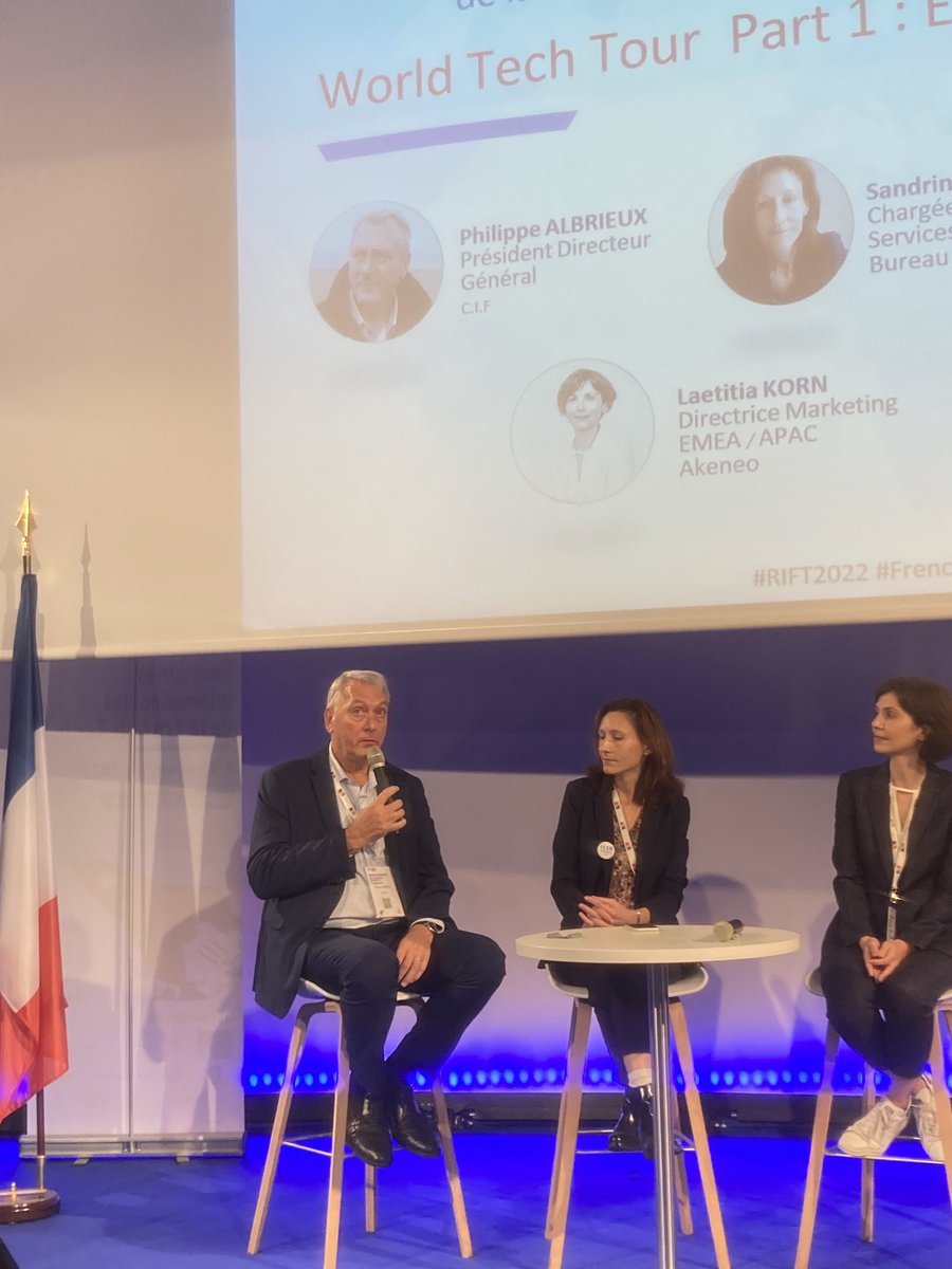 #RIFT2022 : 
 @PhilippeAlbrieux , @Circuitimpriméfrançais #C.I.F . “il faudrait vraiment une homogénéité sur la vérification européenne de traçabilité”. “grâce à @BF_TechServices on a accru notre CA de 10% durant le covid”. A bientôt à #Electronica Munich <a href="/nathaliemarcha9/">Nathalie Marchal-Mériot</a>