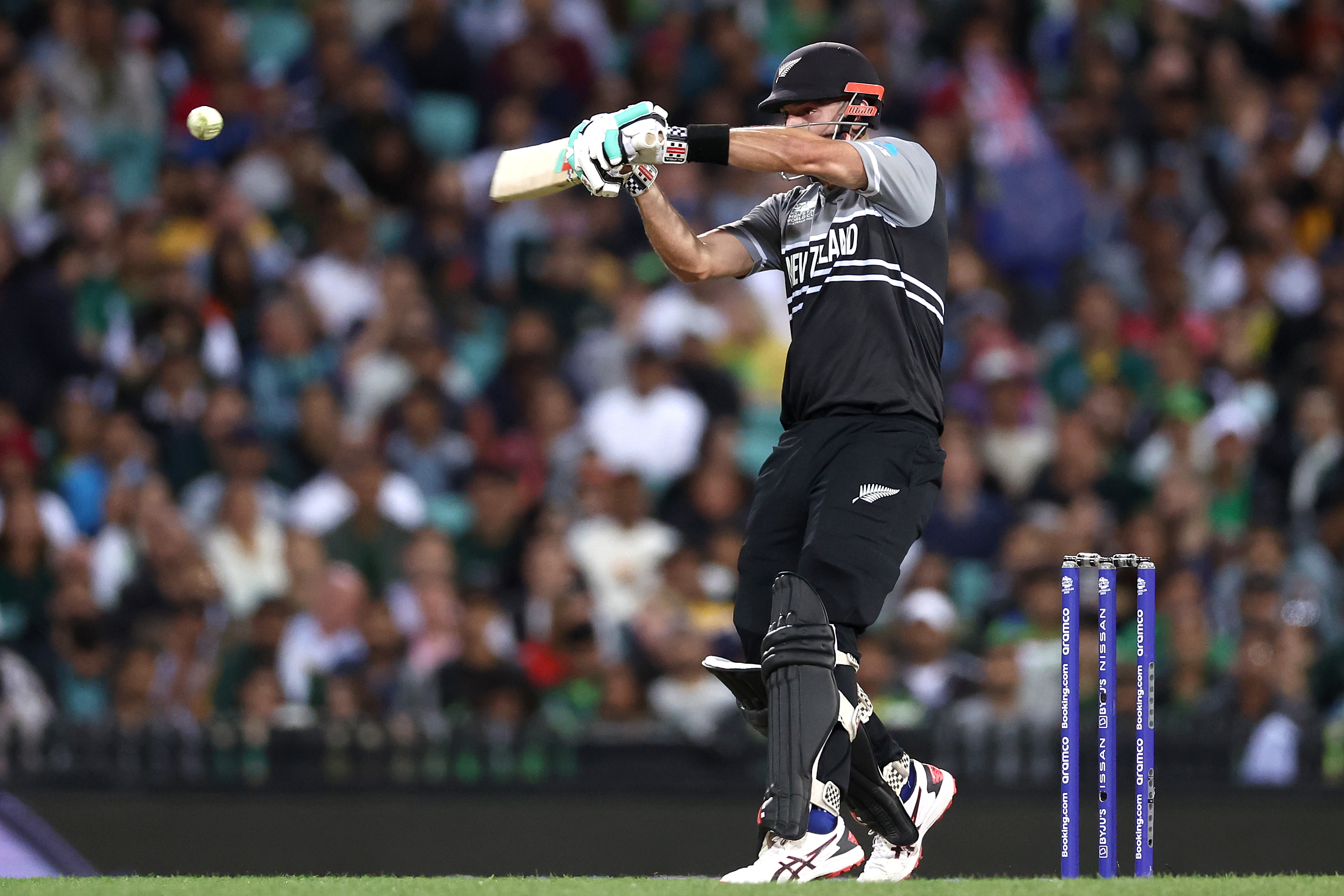 Daryl Mitchell brings up his third T20I fifty | Twitter/@BLACKCAPS