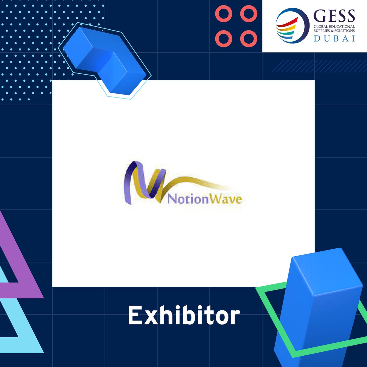 Exhibitor <a href="/NotionWave/">Notion Wave Inc.</a> will be exhibiting at #GESSDubai next week!  Notion Wave offers online learning, academic and research, and digital Publishing. 

You can learn more by visiting their stand E40!

#GESSDubai #NotionWave