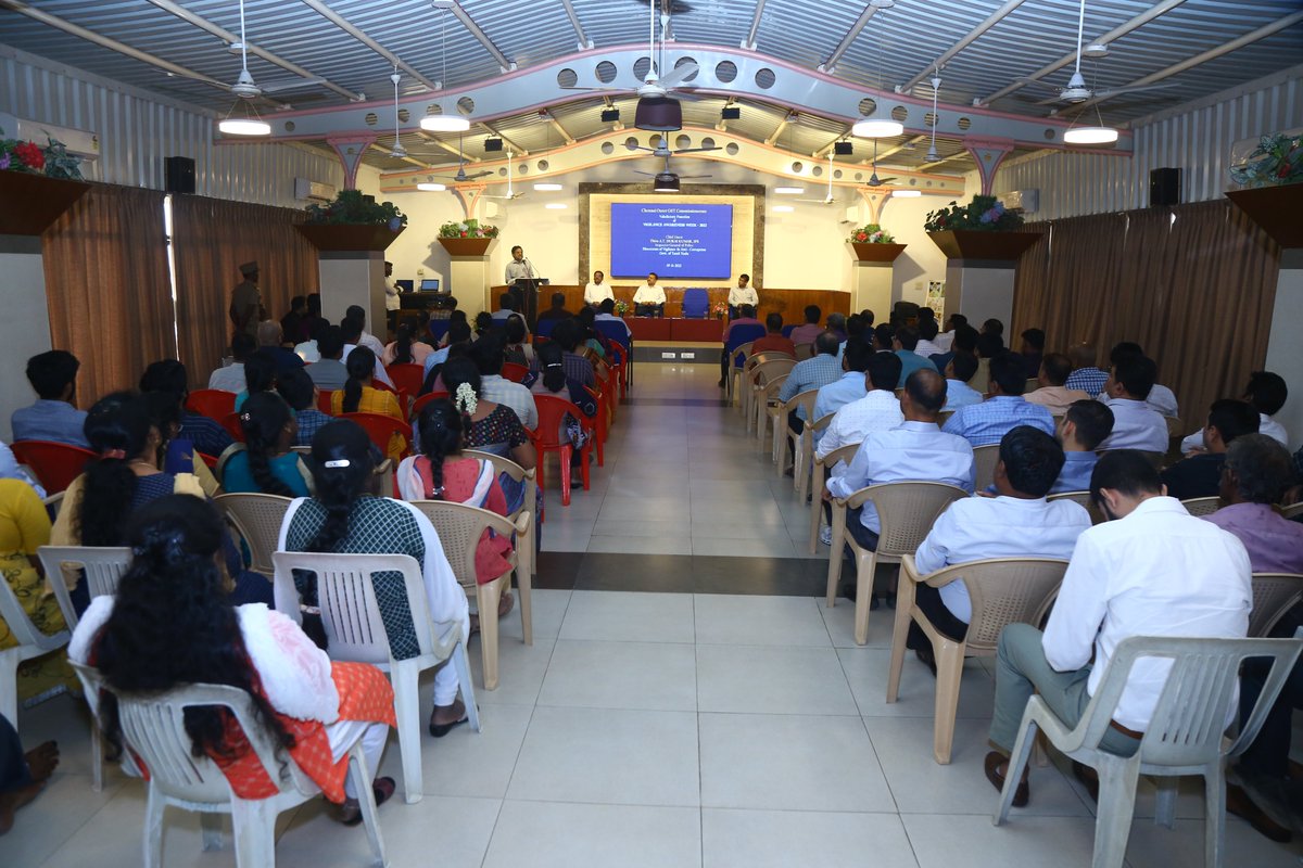 The Valedictory Function of the Vigilance Awareness Week was conducted on 7.11.2022 in Chennai Outer Commissionerate GST & C.Ex with Thiru A.T. Durai Kumar, IPS, DVAC, TN as the Chief Guest. Prizes were distributed for various competitions held during the VAW 2022.