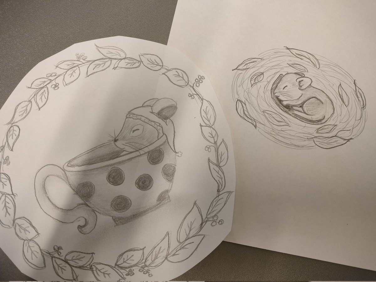 MariaHusari's tweet photo. Mulla on paha tapa piirrellä samalla, kun kuuntelee luentoa tai istuu koulutuksessa. Lopuksi huomasin, että jostain syystä molemmat hiiret nukkuu 😁🙈 #Sketching #sleeping #littleones https://t.co/dYY8luXjHf