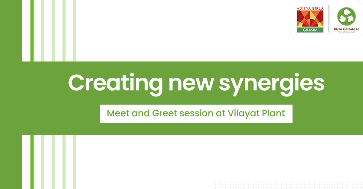 GrasimInd's tweet photo. Grasim, had a meet and greet session for all the three Businesses i.e, Pulp &amp; Fibre, Chemicals and Epoxy at our Vilayat Plant. The session was majorly focussed on the introduction of the new members that have joined us in all the three Businesses. #oneABG  #grasim #pulpandfibre https://t.co/qXN9ZhO2Ad