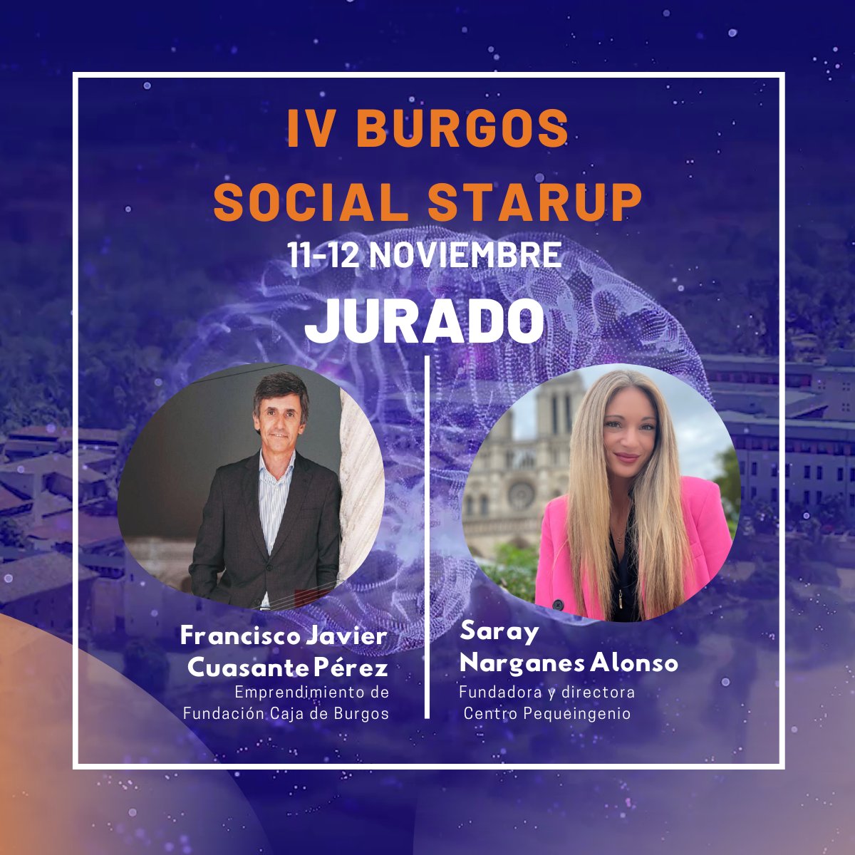 La Universidad de Burgos acoge un escenario único dedicado al mundo 𝘴𝘵𝘢𝘳𝘵𝘶𝘱𝘦𝘳𝘰, 🅢🅣🅐🅡🅣🅤🅟🅢 🅢🅞🅒🅘🅐🅛🅔🅢.
 𝐈𝐕 𝐁𝐮𝐫𝐠𝐨𝐬 𝐒𝐨𝐜𝐢𝐚𝐥 𝐒𝐭𝐚𝐫𝐭𝐮𝐩.
¡Ｉｎｓｃｒíｂｅｔｅ！
my.mtr.cool/sowcuvjlzn
#universidad #formacion #emprendimiento #mentoring #startups