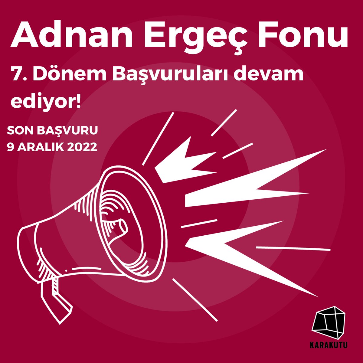 KarakutuOrgTr's tweet photo. 📣Adnan Ergeç Fonu 7. dönem başvuruları devam ediyor 💫

Eğer siz de Türkiye'de geçmişle yüzleşme, toplumsal hafıza ve adalet arayışına dair çalışmalar yapıyor ya da yapmayı planlıyorsanız fon ile ilgili detaylı bilgiye ulaşmak için: https://t.co/MYnfTZNuLP

#AdnanErgeçFonu https://t.co/fAZi2gjerx