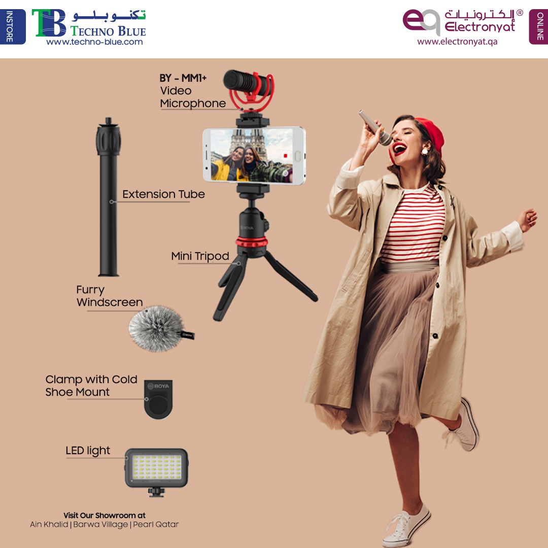 TechnoBlueQ's tweet image. Perfect for passion and profession!

Shop now from your nearest #TechnoBlue stores.
Order Now via WhatsApp: +974 3157 9577

Online Store -  bitly.ws/ws5F

#vloggerkit #tripod #boya #technoblue #electronyat #boyavlogkit #qatar