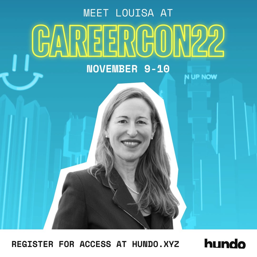 'I see a world with multiple careers and where our parents had one job for life that will be gone.' - <a href="/LouisaSteensma/">Louisa Steensma Williamson</a> 

Watch our Future of Work panel now - campus.hundo.xyz/careercon 🚀

#CareerCon22