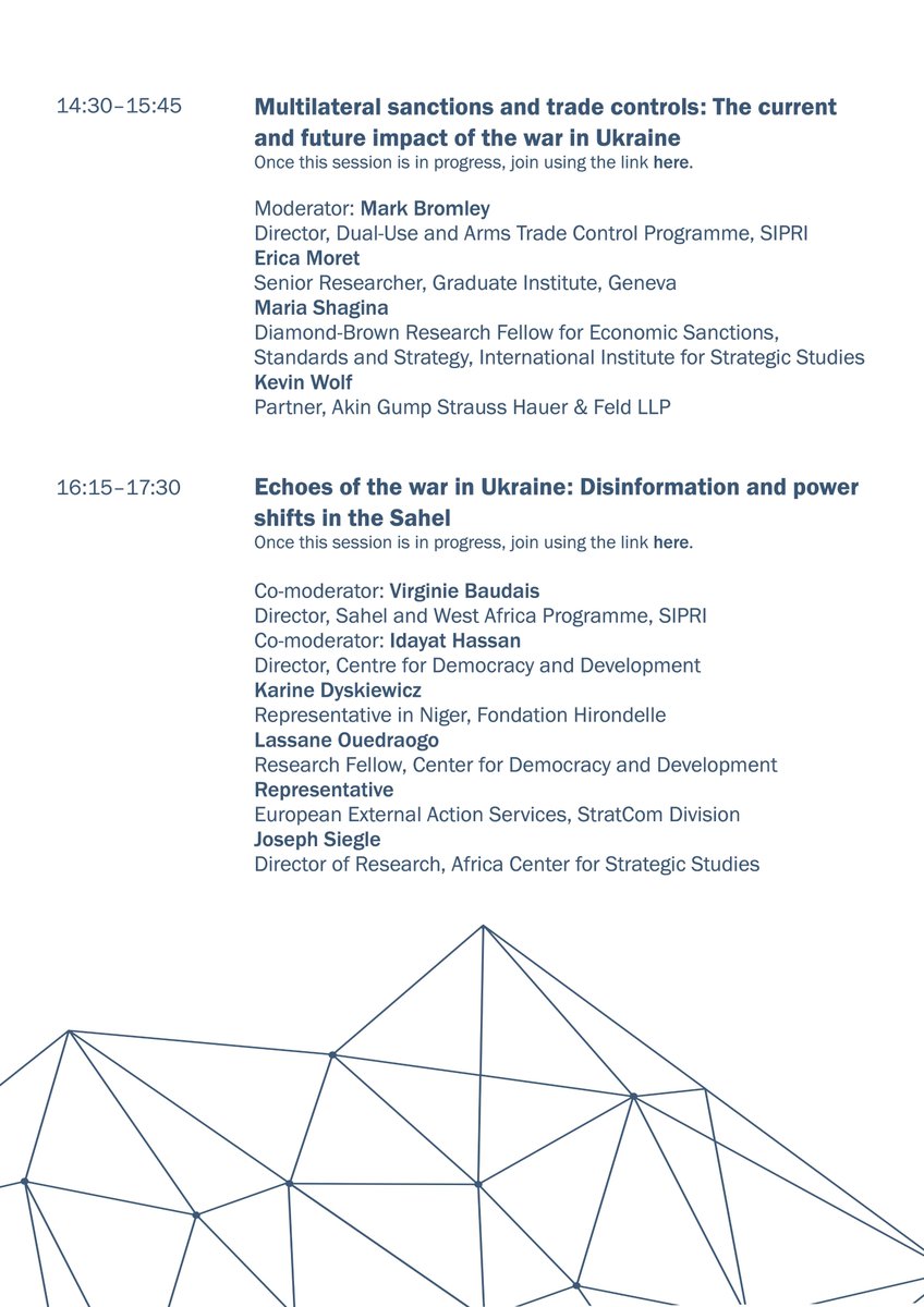 SIPRIorg's tweet photo. Welcome to day 2️⃣ of the 2022 #SthlmSecCon! Join SIPRI for a day of engaging discussions on the effects of the war in #Ukraine on the global multilateral system and on regional dynamics, strategic #TradeControls, #disinformation and more.

Join now ➡️ https://t.co/m7GIBtQ1V2 https://t.co/wLikv5RFcl